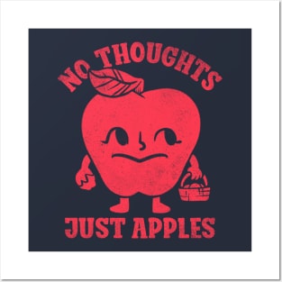 halloween for women - No thoughts just apples Posters and Art